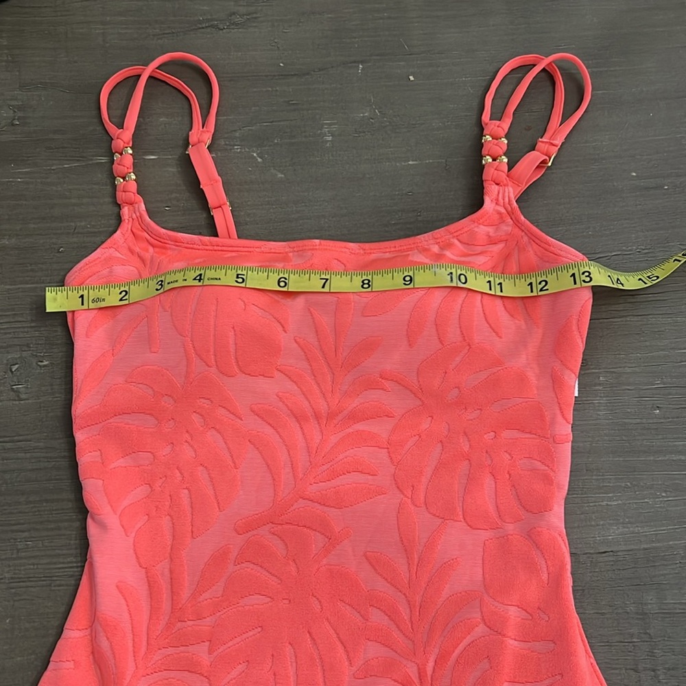 La Blanca One Pieces Island Palm Coral Swimsuit New Tummy Control 50SPF - Picture 11 of 13